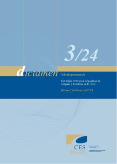 Dictamen 3/24 de 2 de febrero,  sobre la propuesta de Estrategia 2030 para la Igualdad de Mujeres y Hombres en la CAE